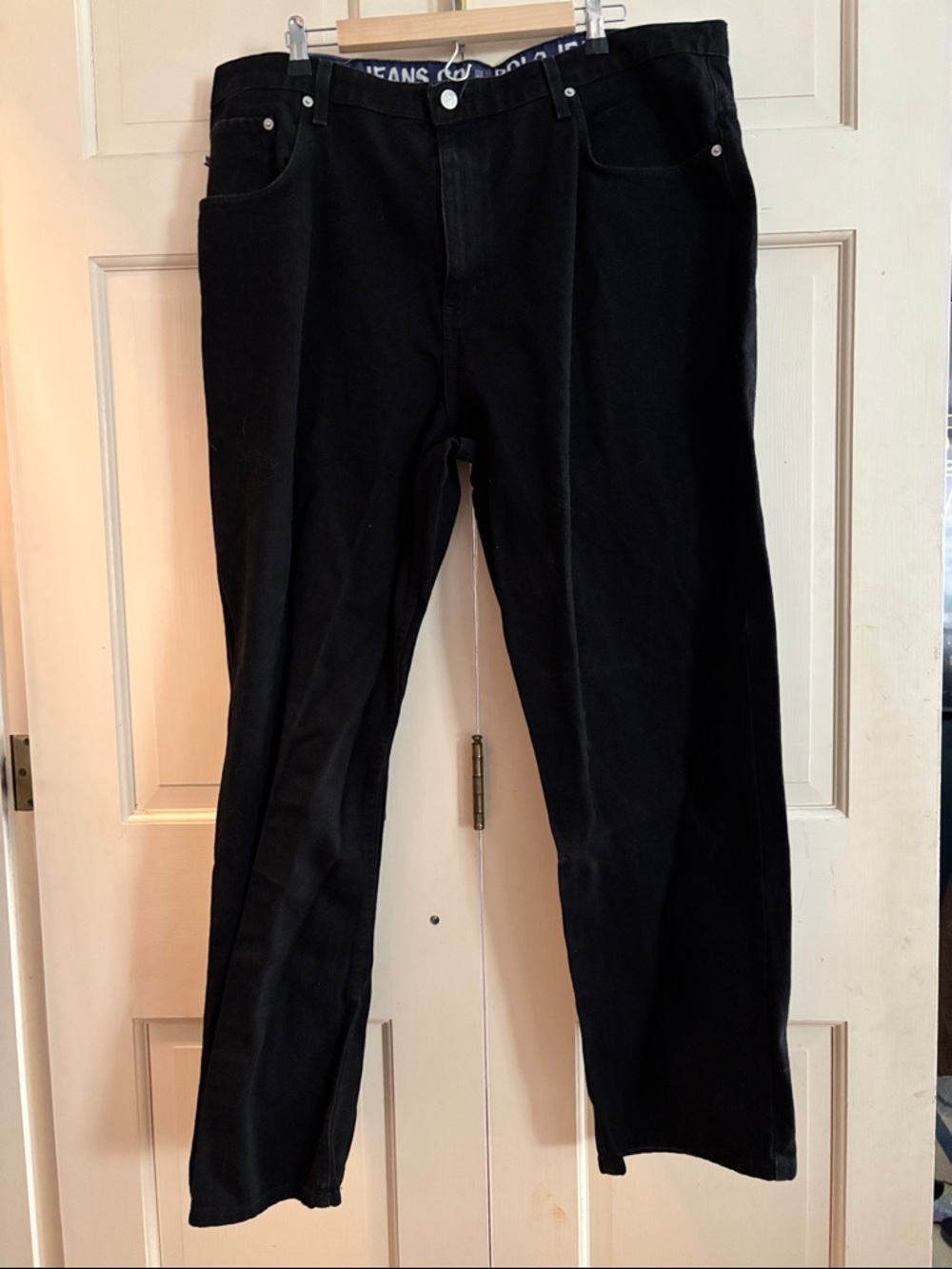 Polo by Ralph Lauren Black Relaxed Straight-Leg Jeans